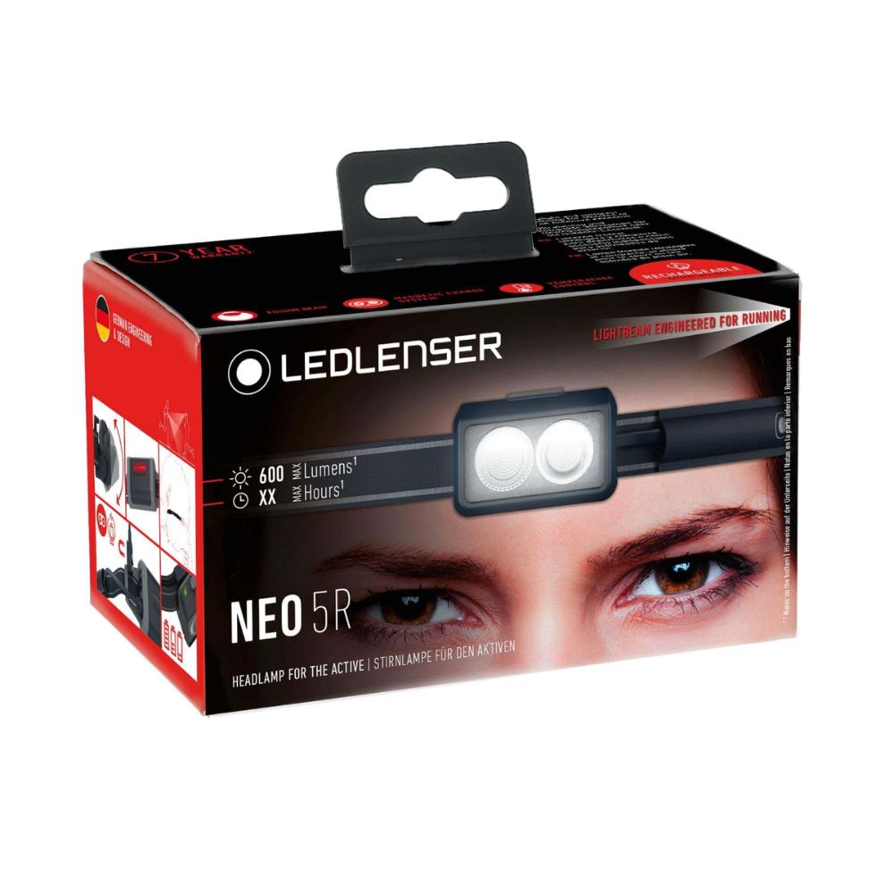 LEDLENSER Rechargeable Outdoor 600 Lumens Headlamp NEO5R Black - Image 9
