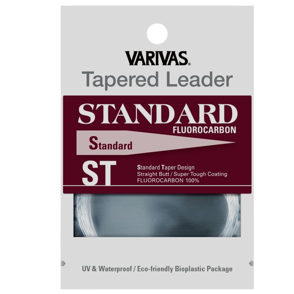 VARIVAS Fly Fishing 100% Fluorocarbon Tapered Leader STANDARD 9ft