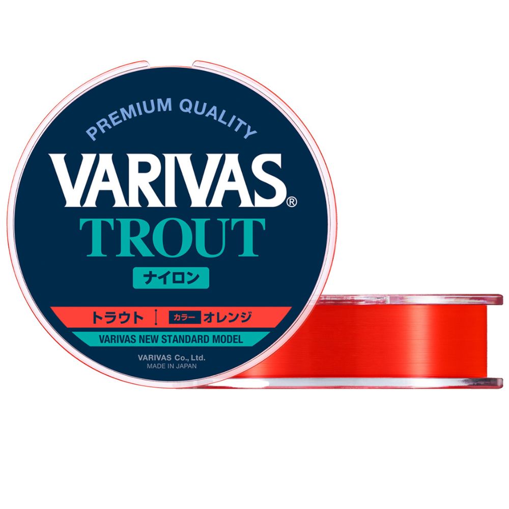 VARIVAS Premium Quality Ultra Light Fishing Nylon Line Standard TROUT 100m/Orange