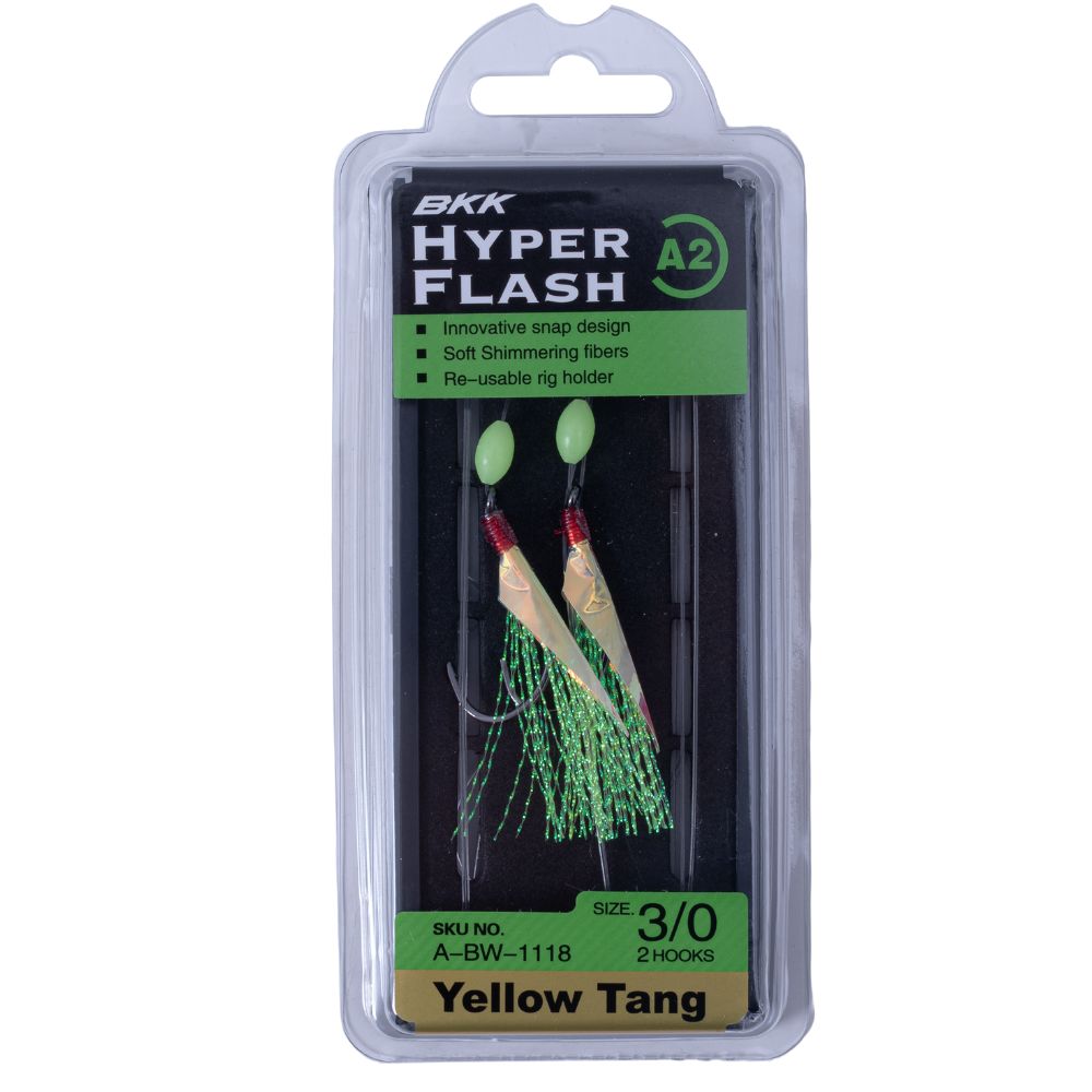 BKK Saltwater Bottom Fishing Rig HYPER FLASHER A2 Yellow Tang 3/0 - Image 3