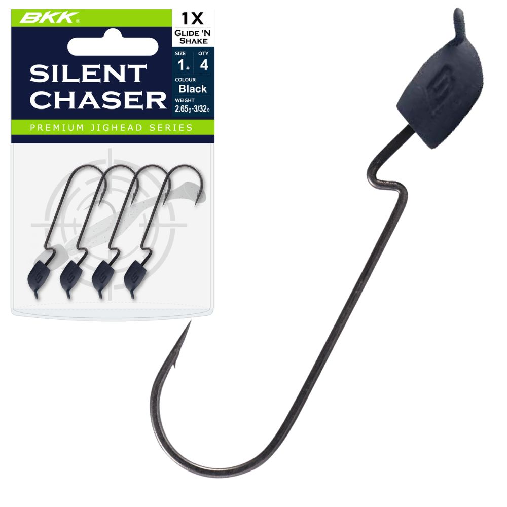 BKK Premium Worm Jighead Silent Chaser GLIDE'N SHAKE