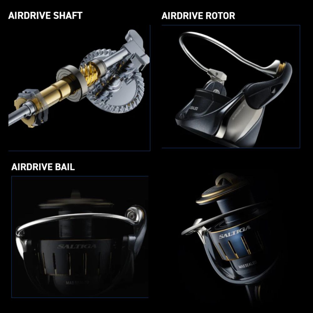 DAIWA Ultimate Spinning Reel MQ + Airdrive Design SALTIGA 2023. 6000-H - Image 12