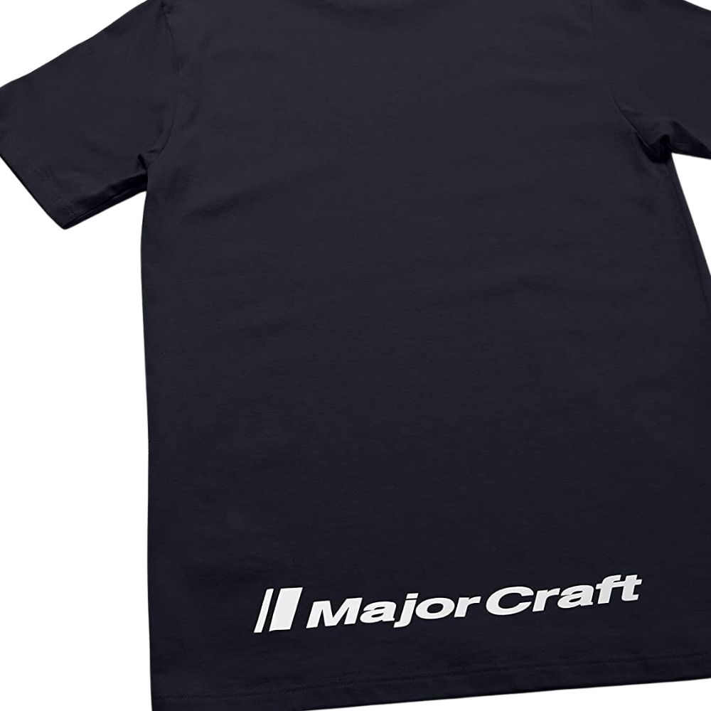 MAJOR CRAFT Fishing 100% Cotton Short-Sleeve T-SHIRT MCW-CHT-LL/Black - Image 2