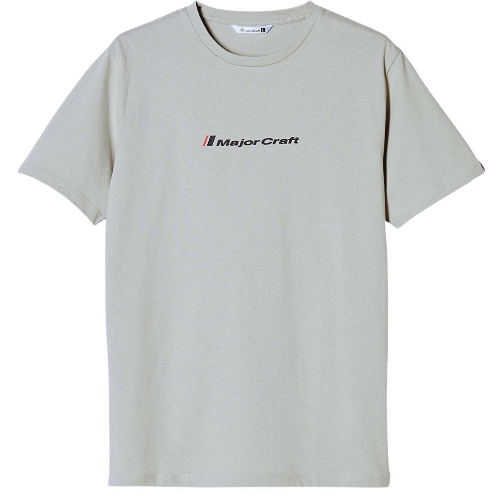 MAJOR CRAFT Fishing 100% Cotton Short-Sleeve T-SHIRT MCW-CHT-LL/Light Grey