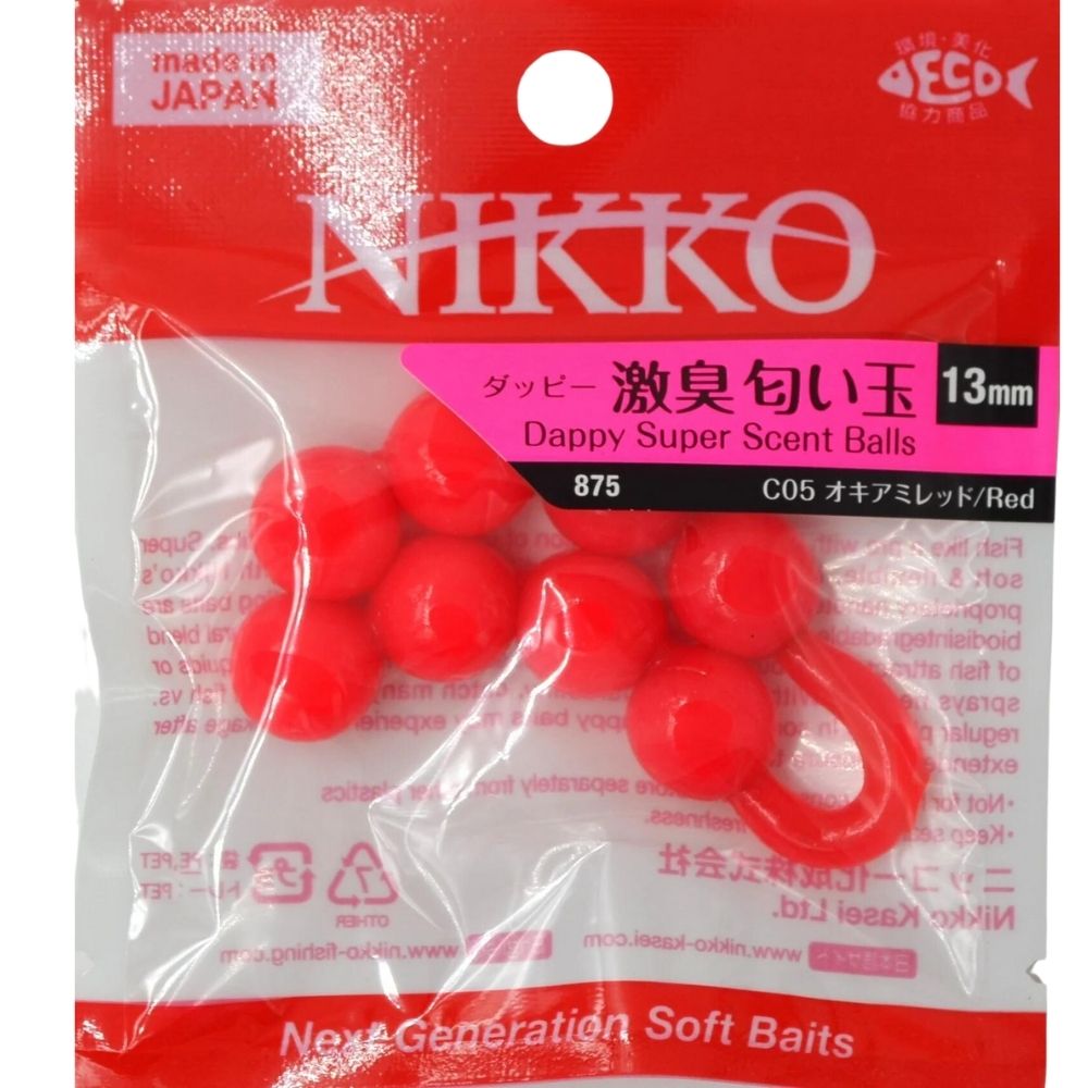 NIKKO KASEI Scented Soft Bait Lure Dappy Super SCENT BALLS 13mm - Image 9