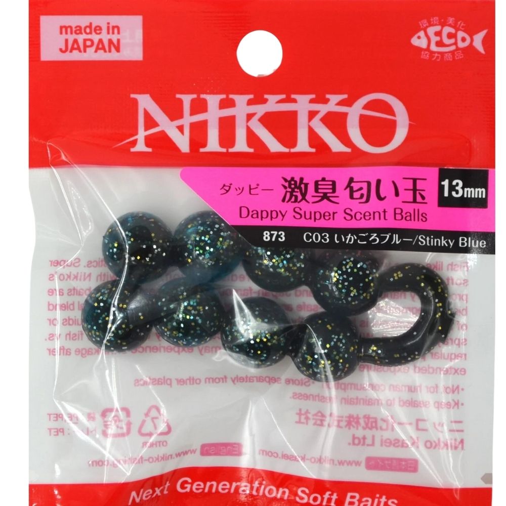 NIKKO KASEI Scented Soft Bait Lure Dappy Super SCENT BALLS 13mm - Image 7