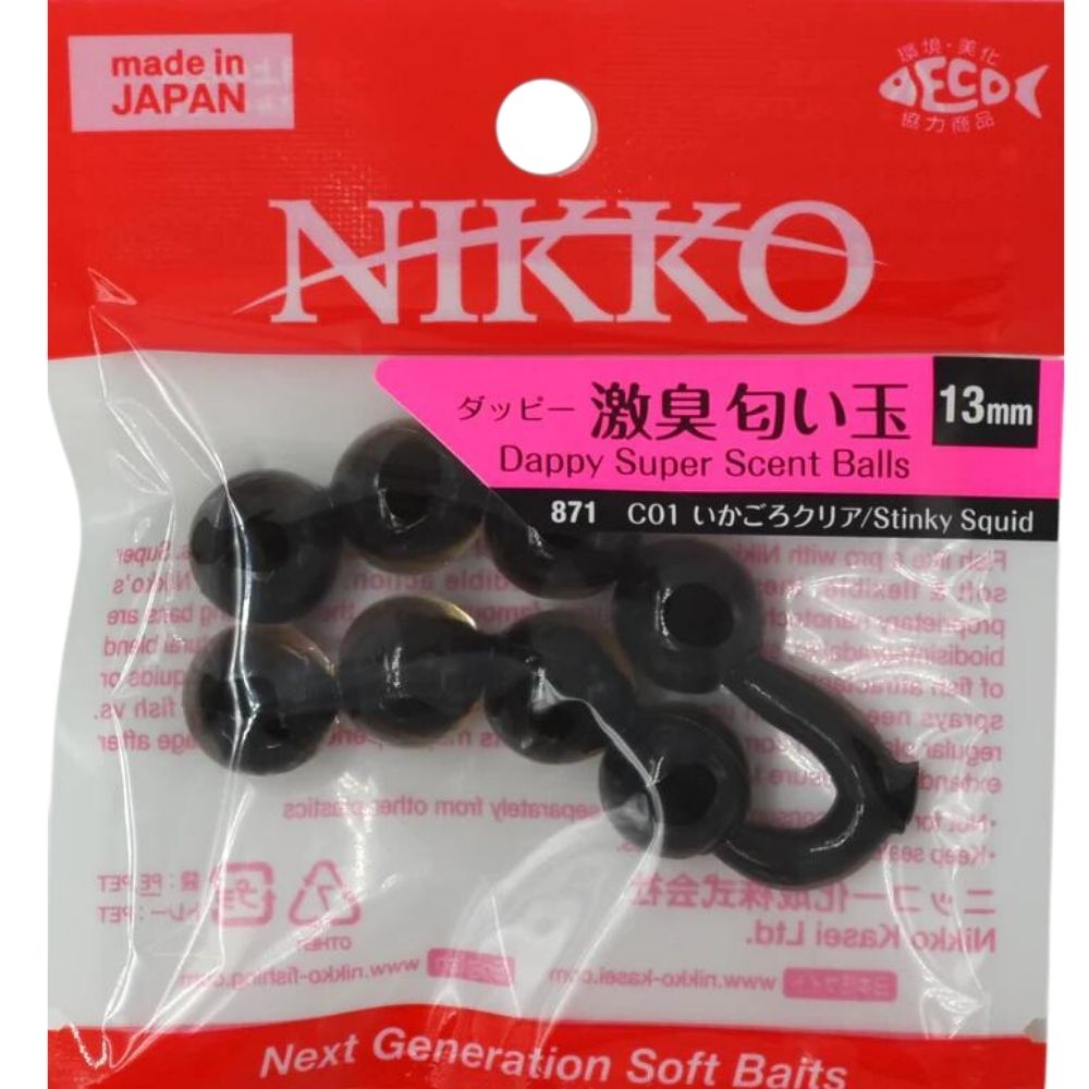 NIKKO KASEI Scented Soft Bait Lure Dappy Super SCENT BALLS 13mm - Image 5