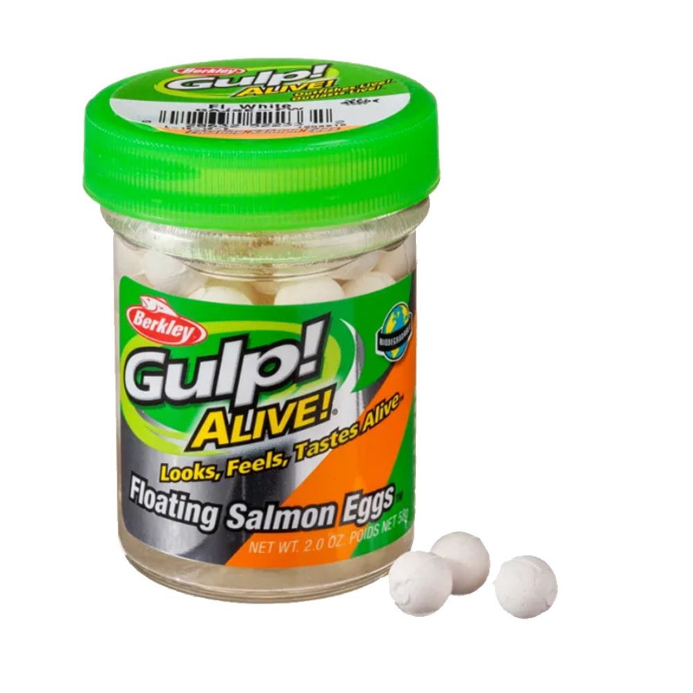 BERKLEY Gulp Alive Floating SALMON EGGS Fluorescent White