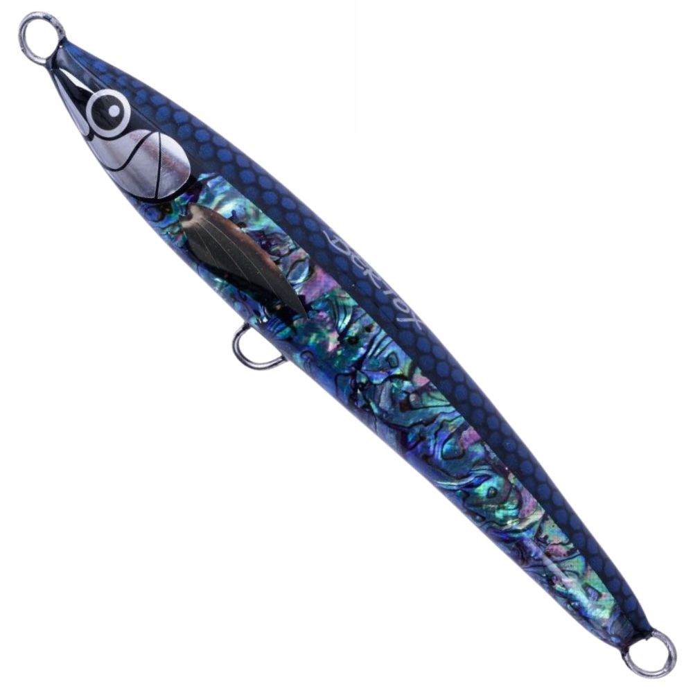BERTOX Saltwater Handmade Wooden Sinking STICK BAIT 18cm/75g Black Abalone - Image 2