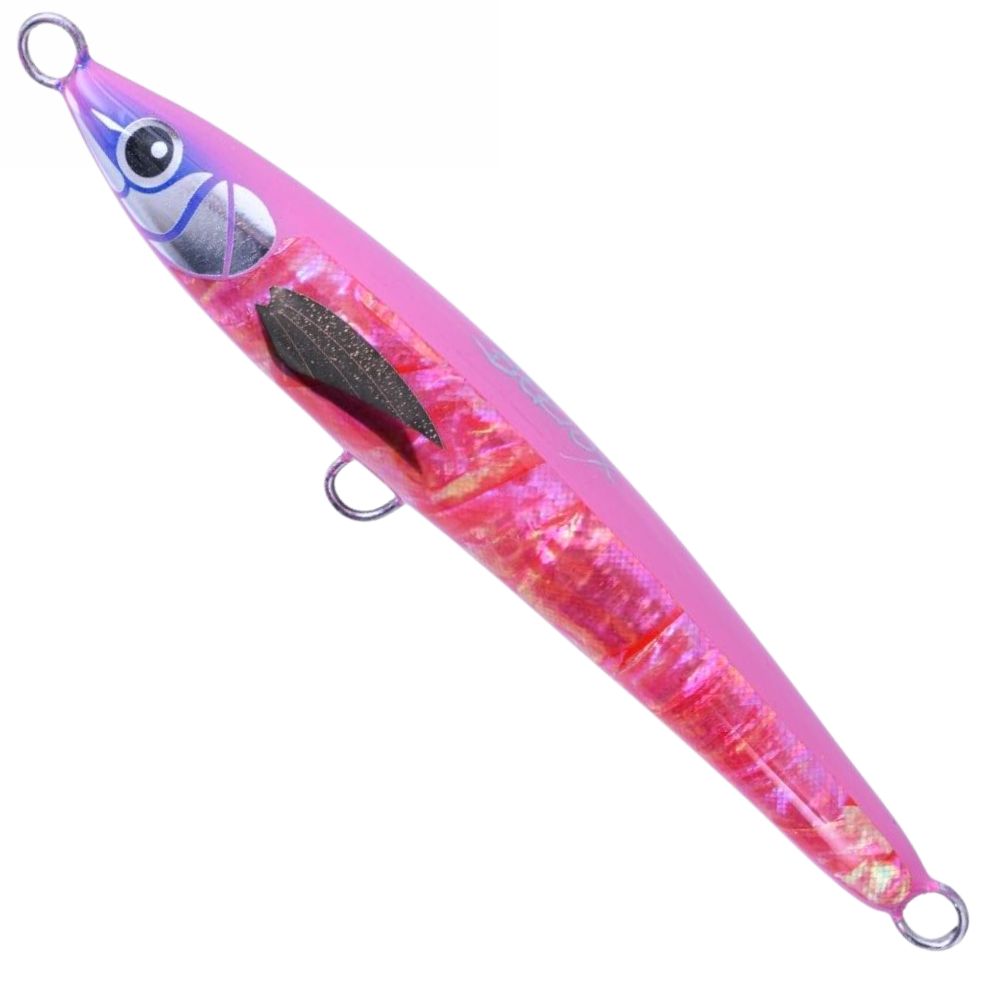 BERTOX Saltwater Handmade Wooden Sinking STICK BAIT 18cm/75g Pink Abalone - Image 2