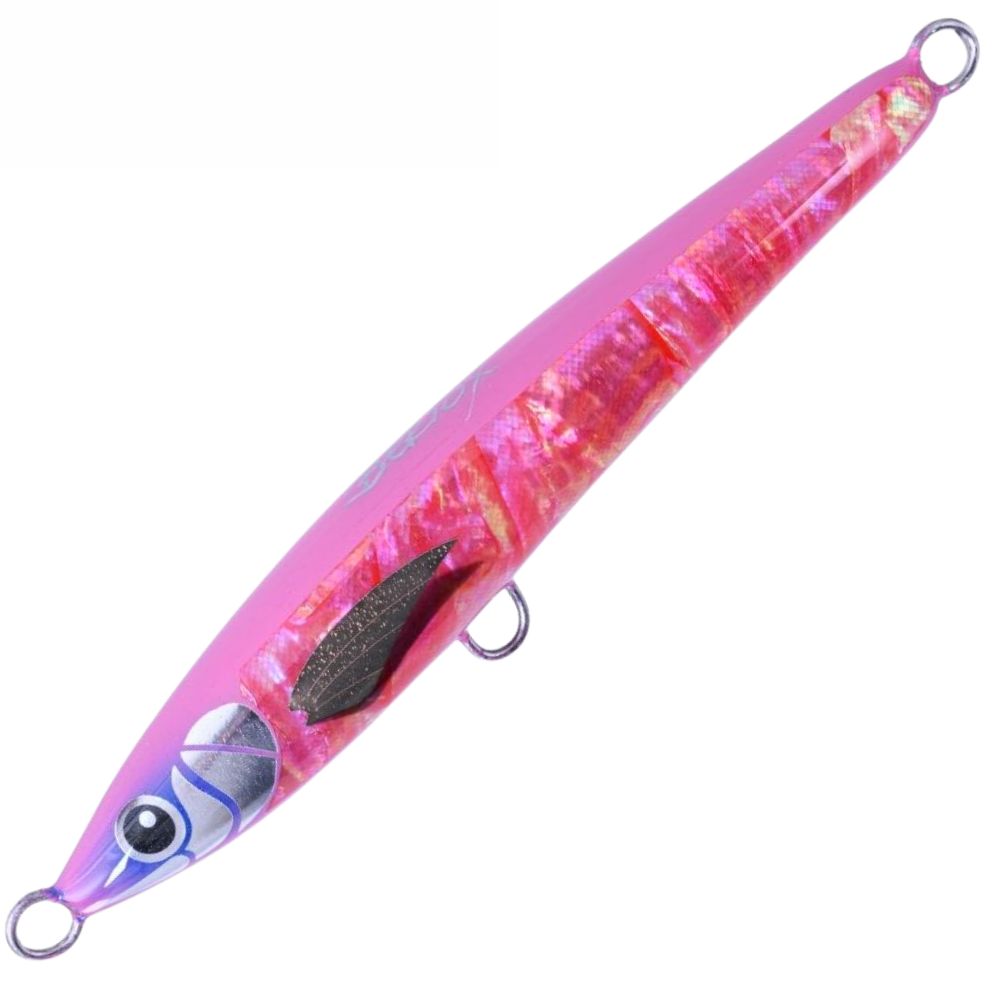 BERTOX Saltwater Handmade Wooden Sinking STICK BAIT 18cm/75g Pink Abalone - Image 3