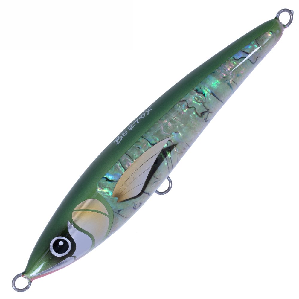 BERTOX Saltwater Handmade Wooden Sinking STICK BAIT 18cm/100g Green Abalone - Image 3