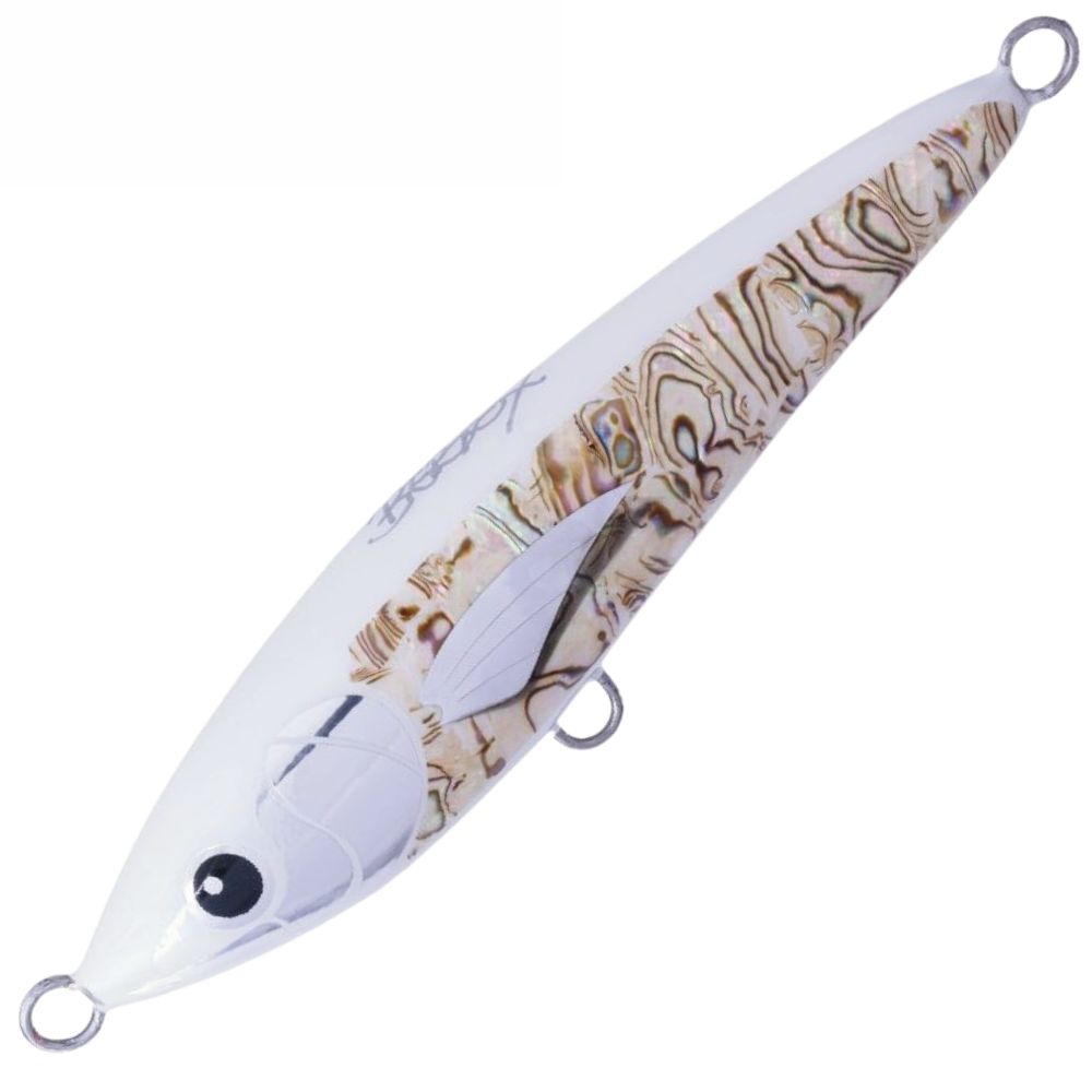 BERTOX Saltwater Handmade Wooden Sinking STICK BAIT 18cm/100g White Abalone - Image 3