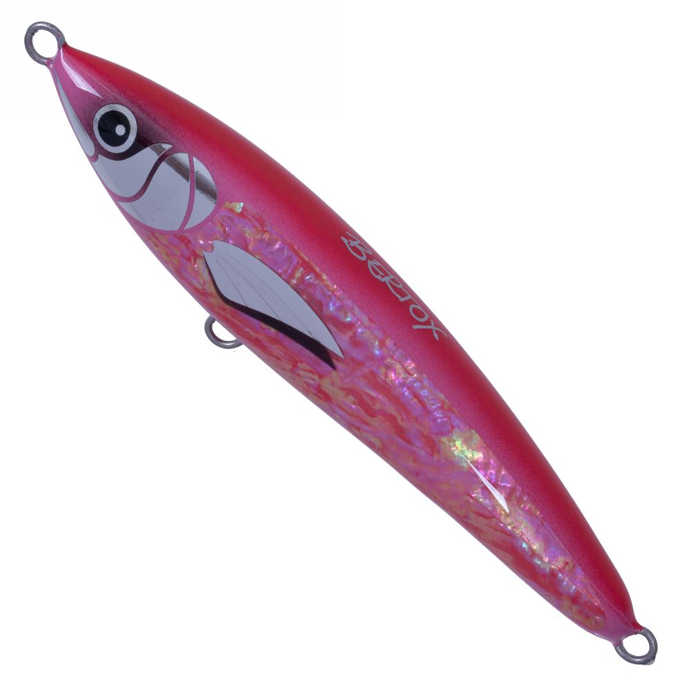 BERTOX Saltwater Handmade Wooden Floating STICK BAIT 20cm/110g Pink Abalone - Image 2