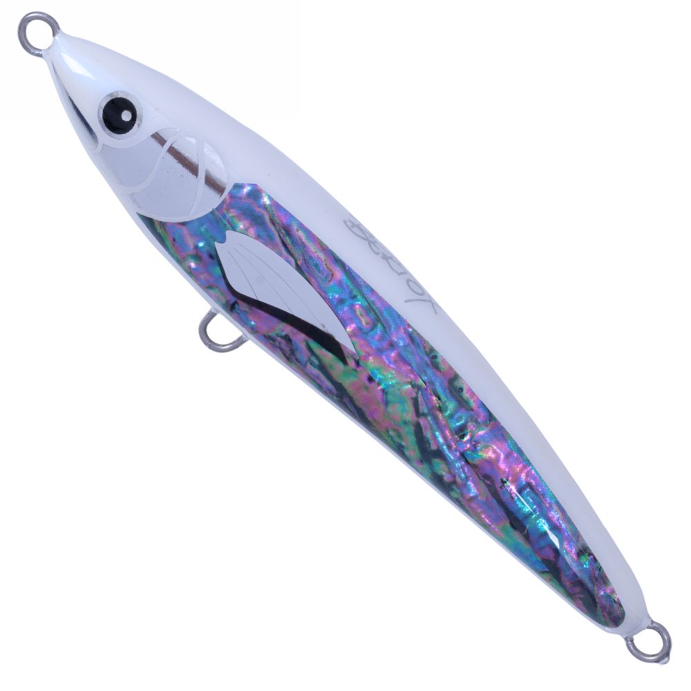 BERTOX Saltwater Handmade Wooden Floating STICK BAIT 20cm/110g White Abalone - Image 2