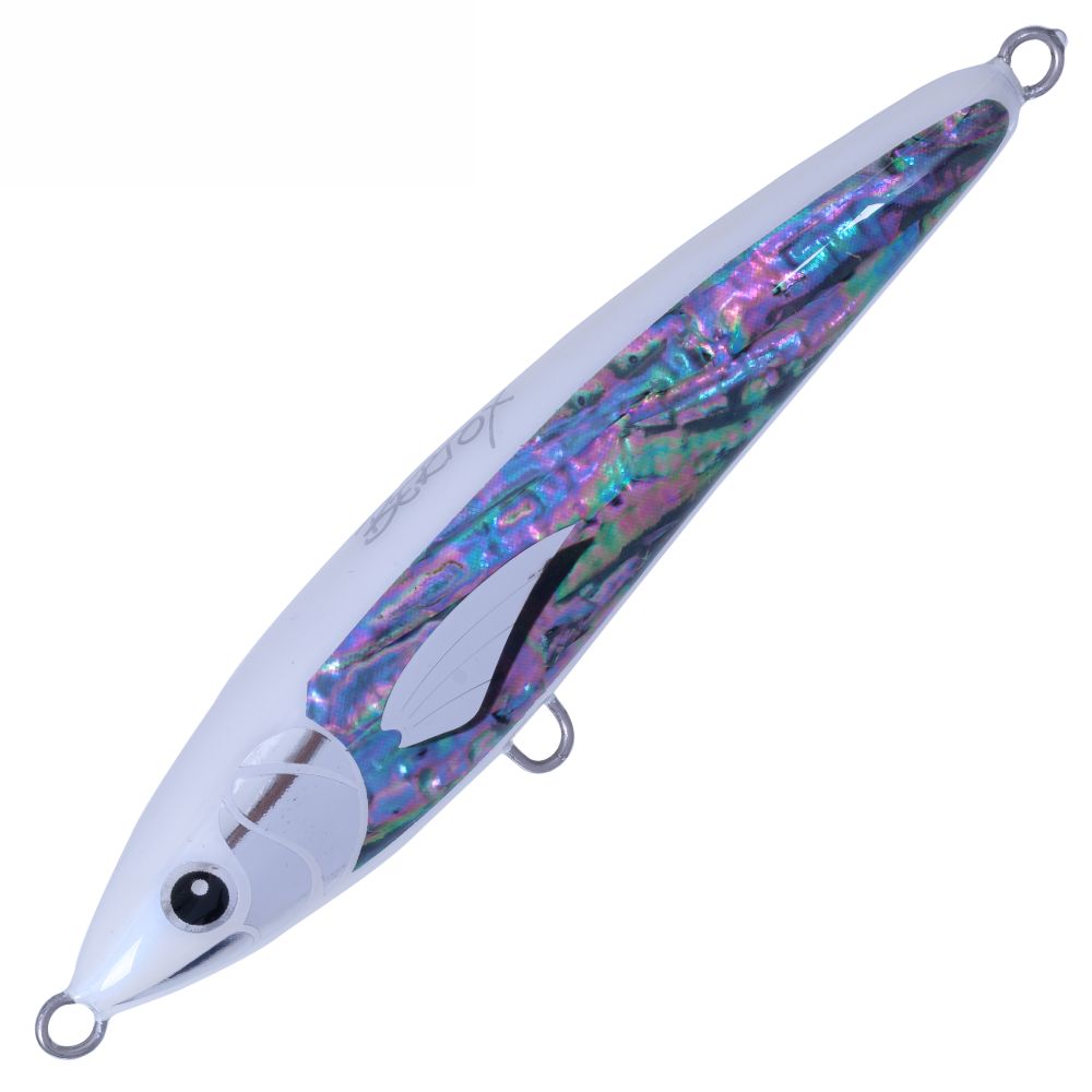 BERTOX Saltwater Handmade Wooden Floating STICK BAIT 20cm/110g White Abalone - Image 3