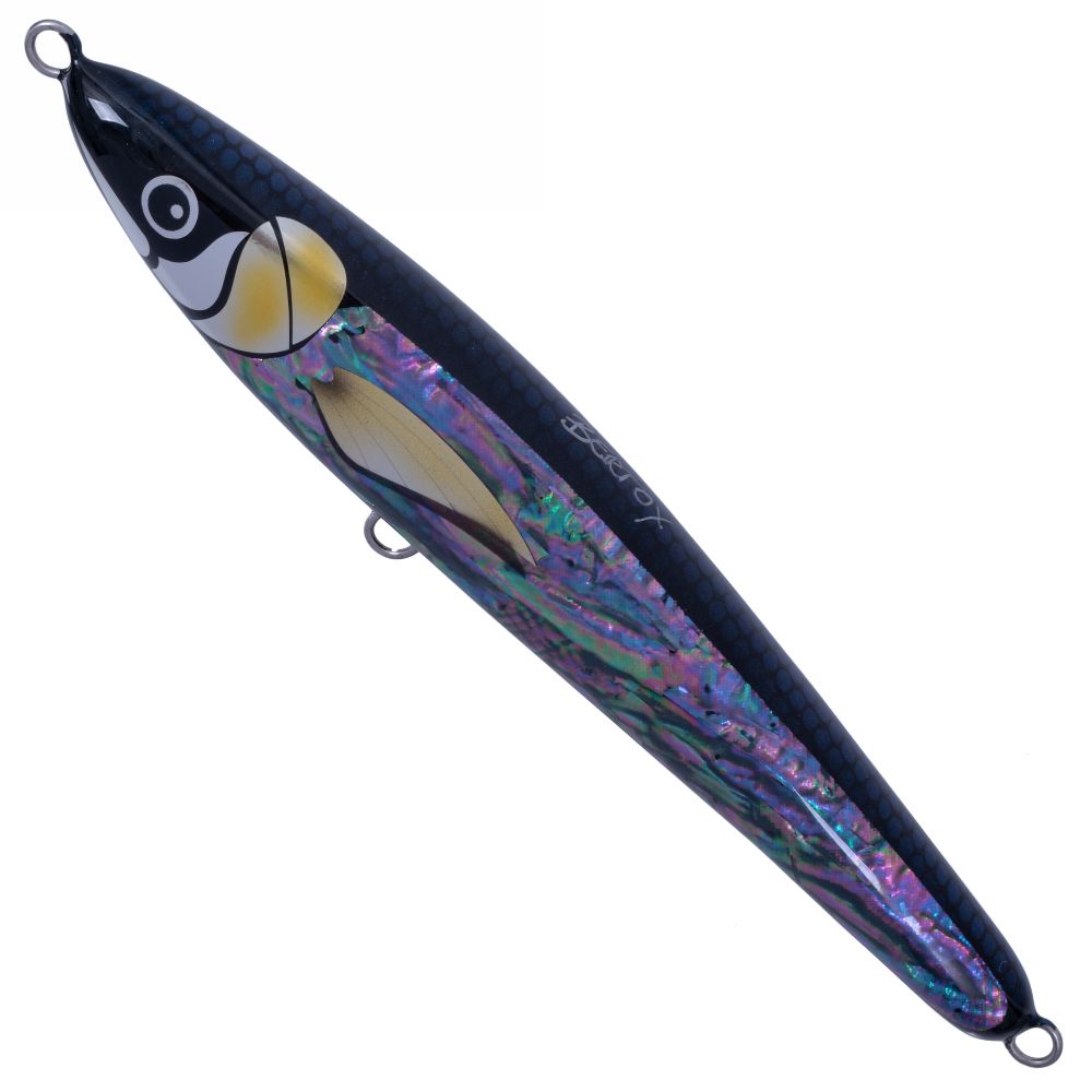 BERTOX Saltwater Handmade Wooden Floating STICK BAIT 25cm/170g Black Abalone - Image 2