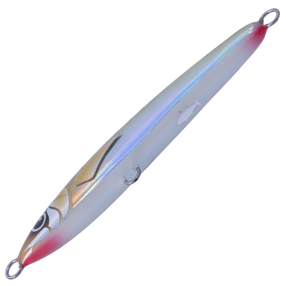BERTOX Saltwater Handmade Wooden Sinking STICK BAIT 15cm/50g Green Mack Foil - Image 3
