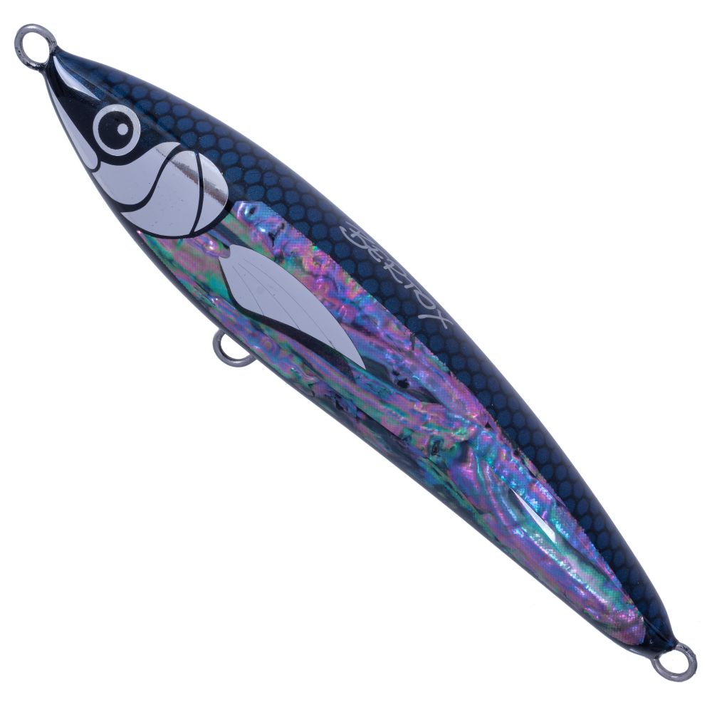 BERTOX Saltwater Handmade Wooden Floating STICK BAIT 20cm/110g Black Abalone - Image 2
