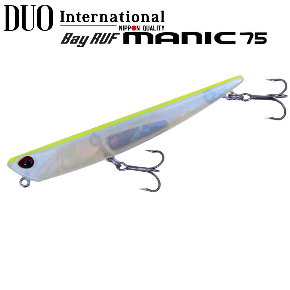 DUO Topwater Sinking Pencil Lure BAY RUF MANIC 75