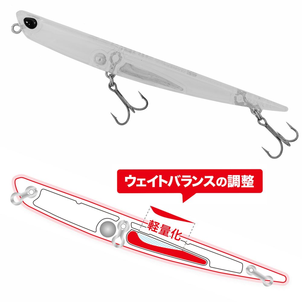 DUO Topwater Floating Pencil Lure Bay RUF MANIC SLOW 95 - Image 2