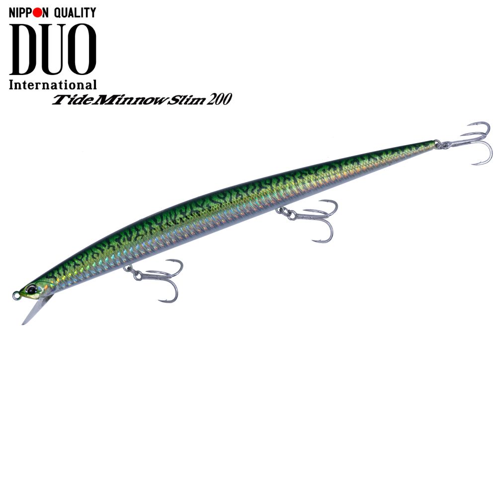 DUO Ultimate Long Minnow Floating Lure TIDE MINNOW SLIM 200 AHA0263 Green Mackerel