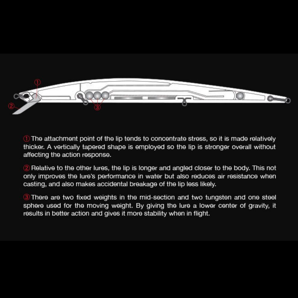 DUO Ultimate Long Minnow Floating Lure TIDE MINNOW SLIM 200 ADA0088 Prism Ivory - Image 3