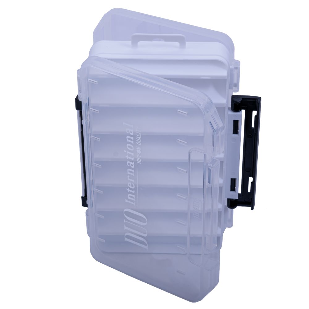 DUO Fishing Lure Box REVERSIBLE LURE CASE 100 White/Transparent/Silver Logo - Image 2
