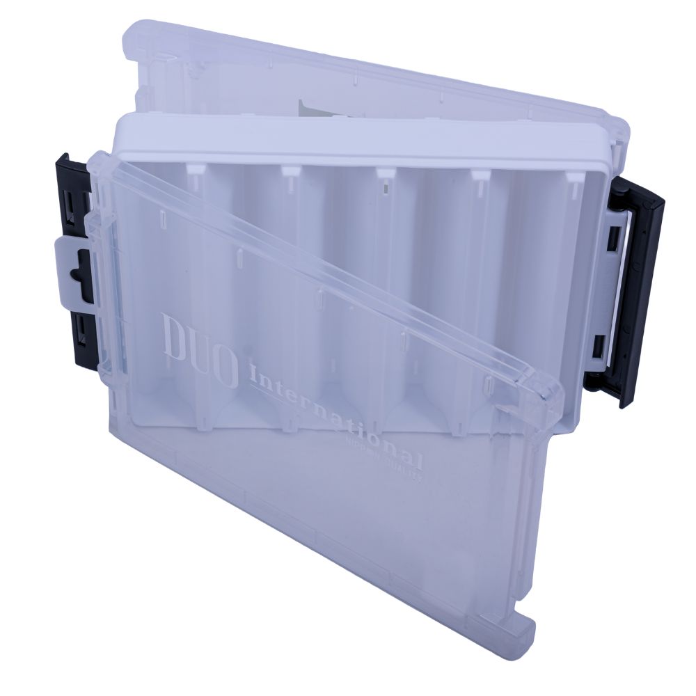 DUO Fishing Lure Box REVERSIBLE LURE CASE 140 White/Transparent/Silver Logo - Image 2