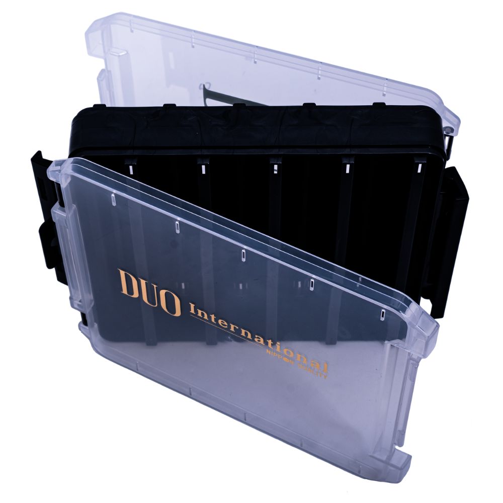 DUO Fishing Lure Box REVERSIBLE LURE CASE 160 Pearl Black/Transparent/Gold Logo - Image 2