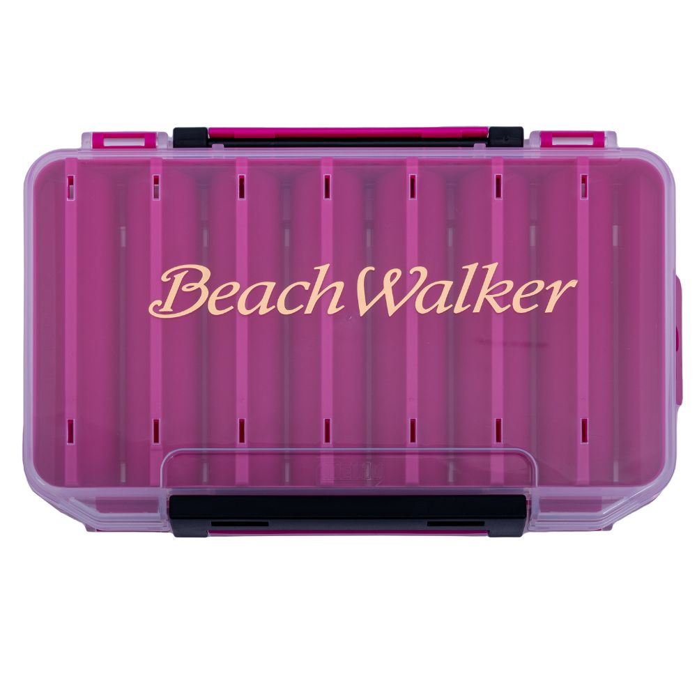 DUO Fishing Lure Box Reversible Lure Case BEACH WALKER 100 Pink/Transparent/Gold Logo