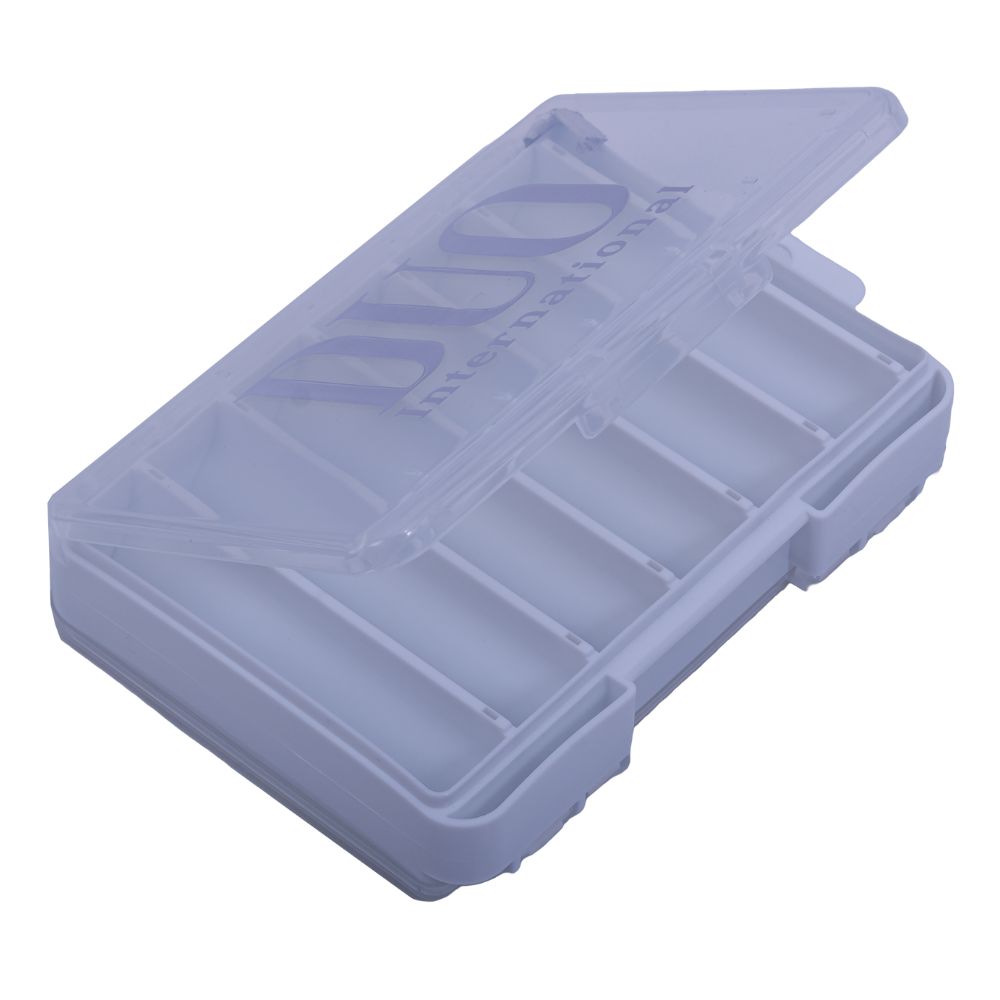 DUO Fishing Lure Box REVERSIBLE LURE CASE D86 White/Transparent/Silver Logo - Image 2