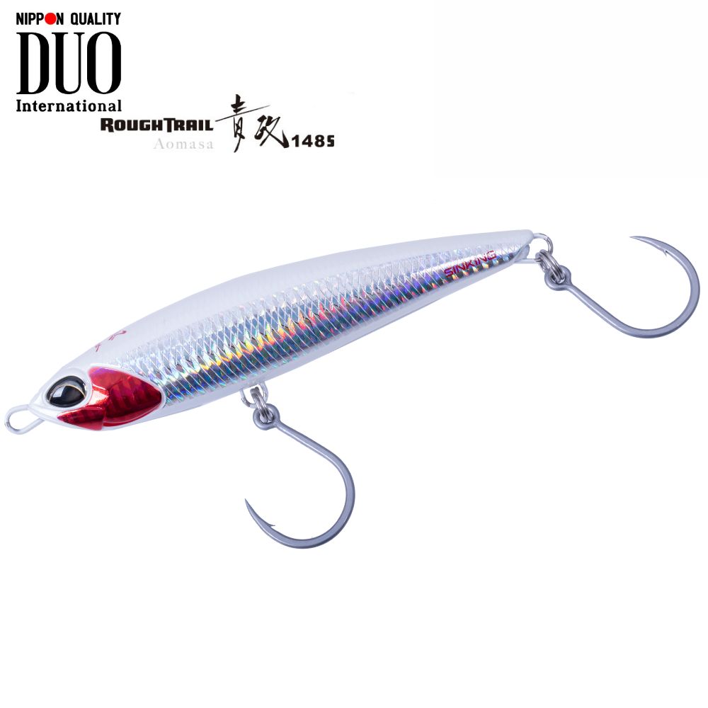 DUO Saltwater Fishing Sinking Stickbait Lure Rough Trail AOMASA 148S W/Hook Prism Ivory AHO0088