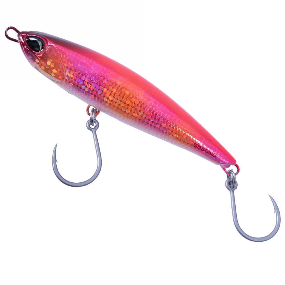 DUO Saltwater Fishing Sinking Stickbait Lure Rough Trail AOMASA 148S W/Hook Coral Red AQA0406 - Image 4