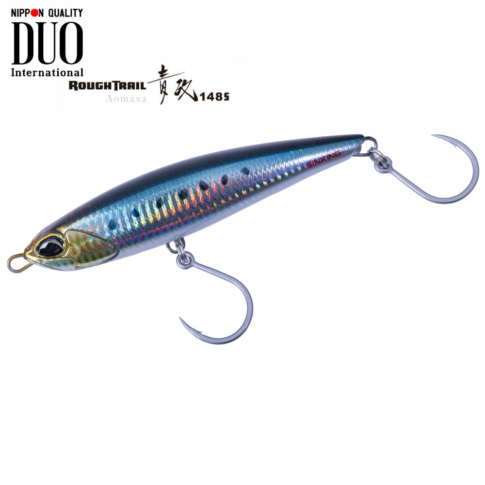 DUO Saltwater Fishing Sinking Stickbait Lure Rough Trail AOMASA 148S W/Hook Sardine GHA0011