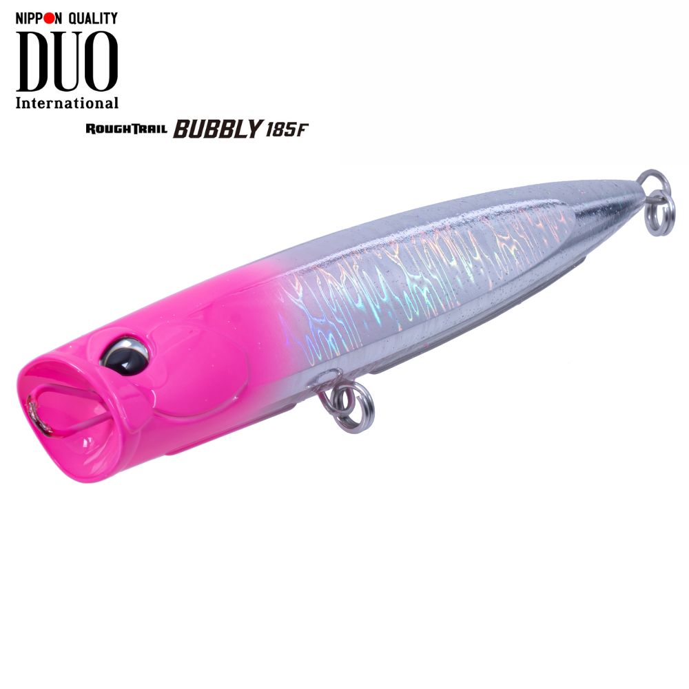 DUO Offshore Casting Floating Slim Popper Lure BUBBLY 185F Pink Head Silver CPAO523