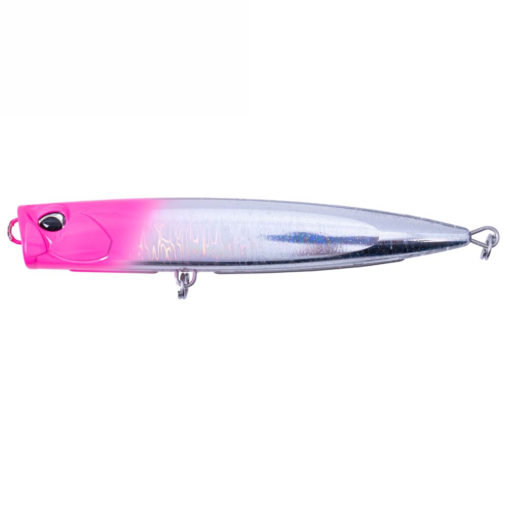 DUO Offshore Casting Floating Slim Popper Lure BUBBLY 185F Pink Head Silver CPAO523 - Image 3