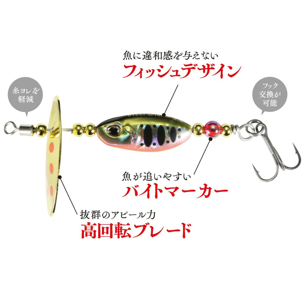 DUO Trout Fishing Spinnerbait Lure Spearhead Ryuki SPINNER 5g - Image 18
