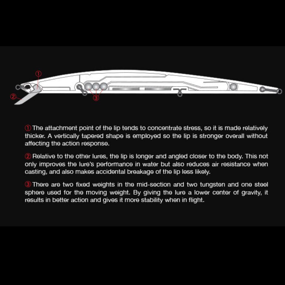 DUO Ultimate Long Minnow Sinking Lure TIDE MINNOW SLIM FLYER 200 ADA2013 Ocean Bait - Image 3