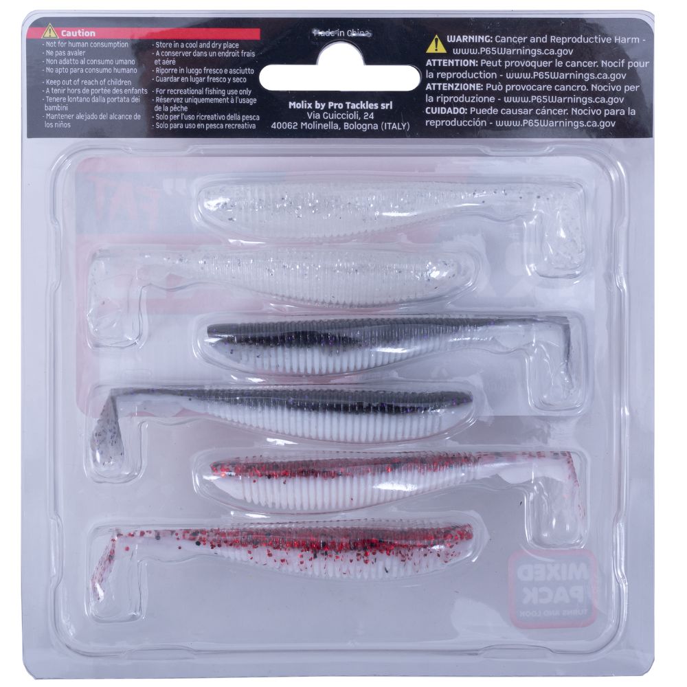 MOLIX Scented Soft Bait Lure RA SHAD 3“ FAT Mixed Pack MP1 - Image 7