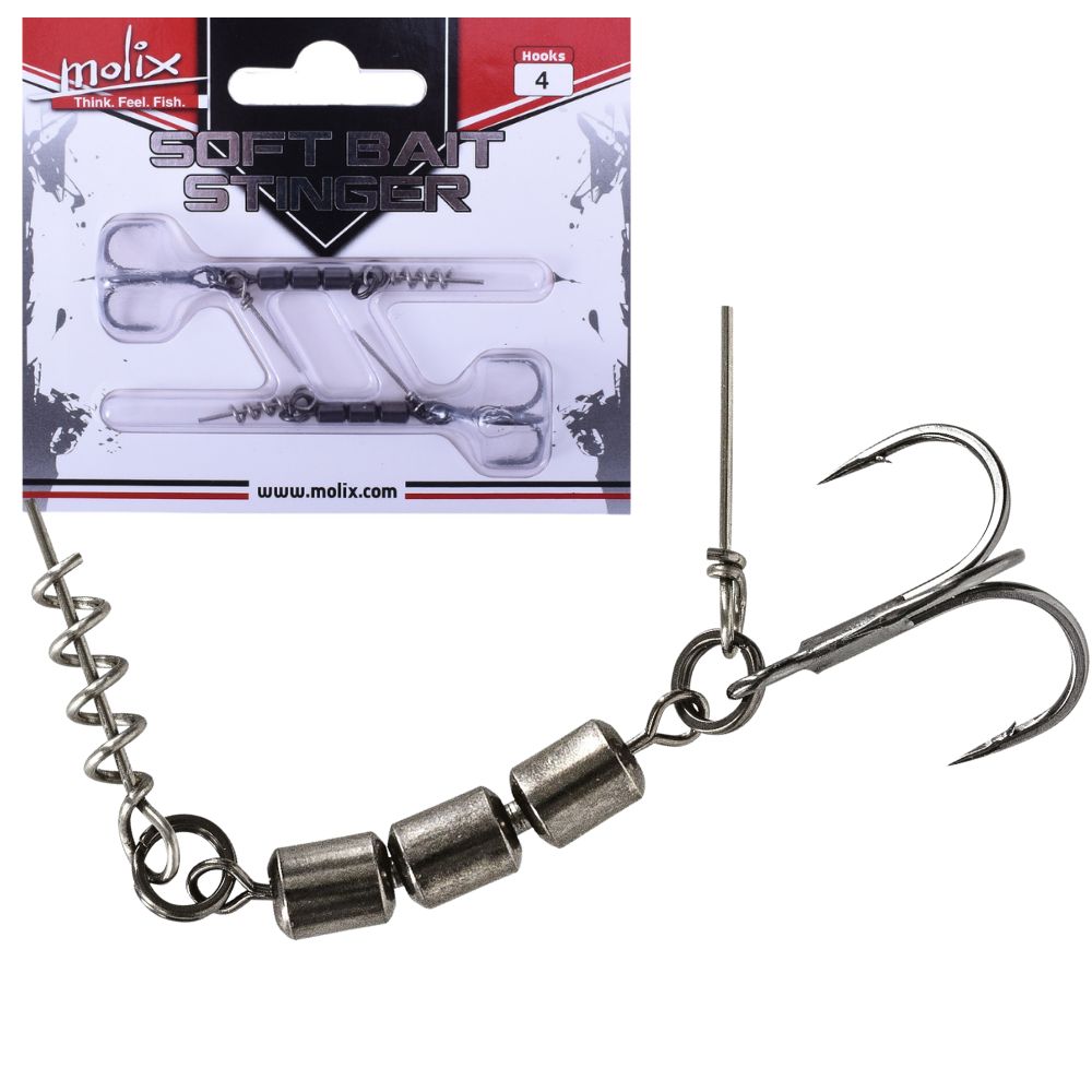 MOLIX Fishing Soft Bait Assist Hook STINGER RIG