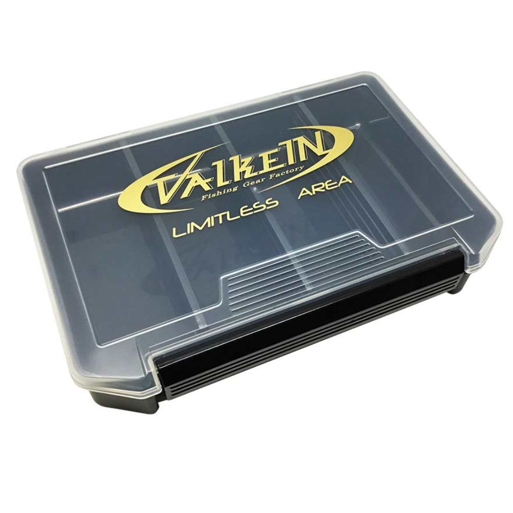 VALKEIN Fishing Lure Single Sided LURE CASE 3010 Pearl Black/Gold Logo
