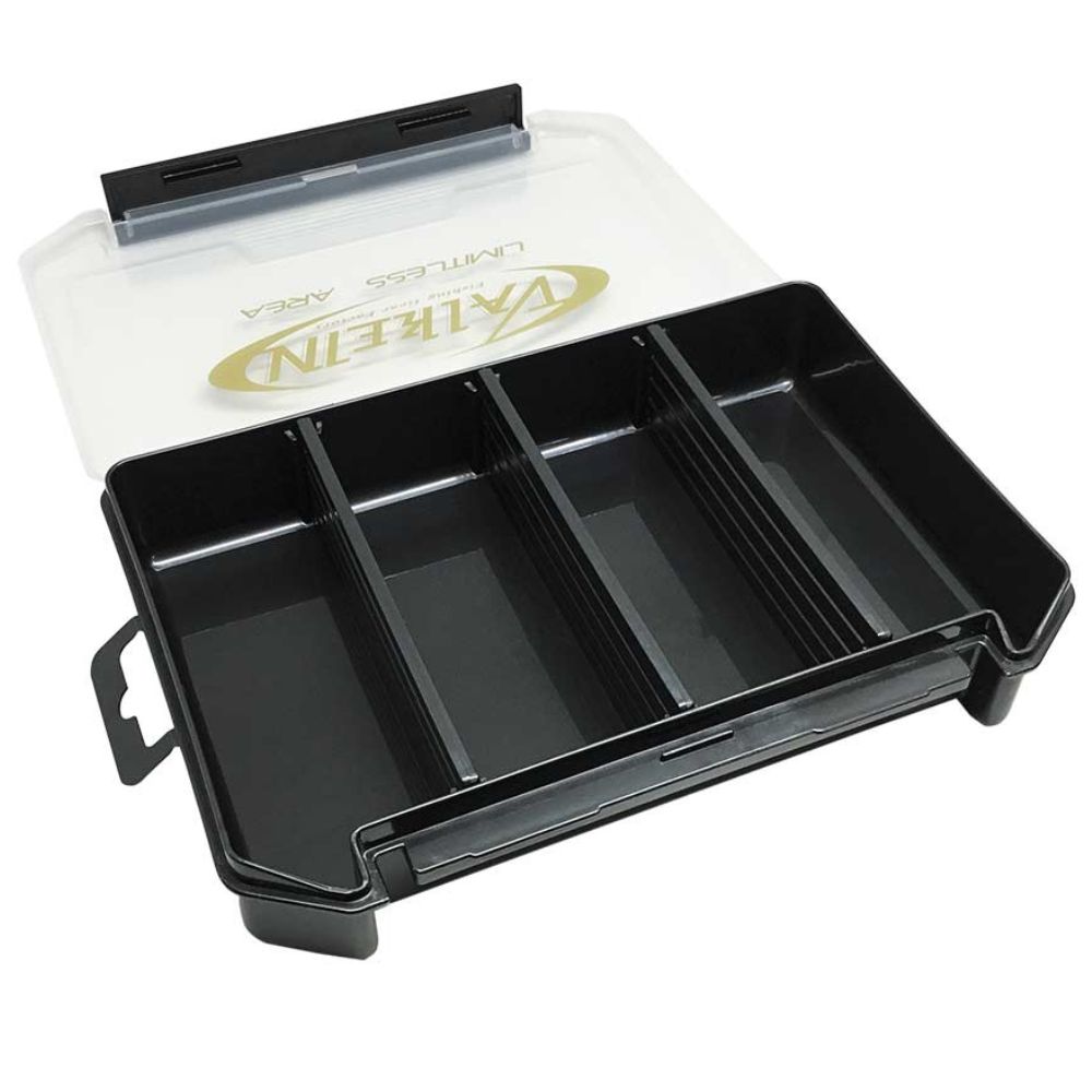 VALKEIN Fishing Lure Single Sided LURE CASE 3010 Pearl Black/Gold Logo - Image 2
