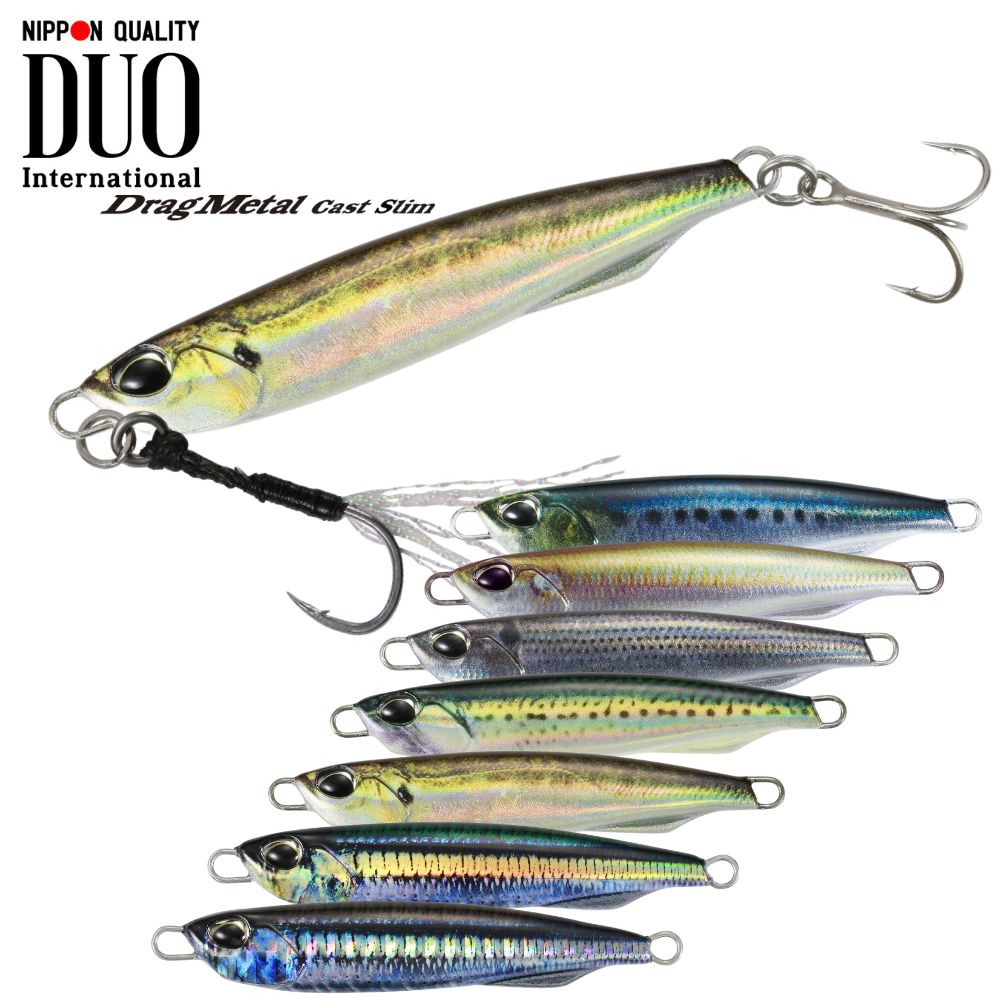 DUO INTERNATIONAL Saltwater Jigging Lure DRAG METAL CAST SLIM Live 20g