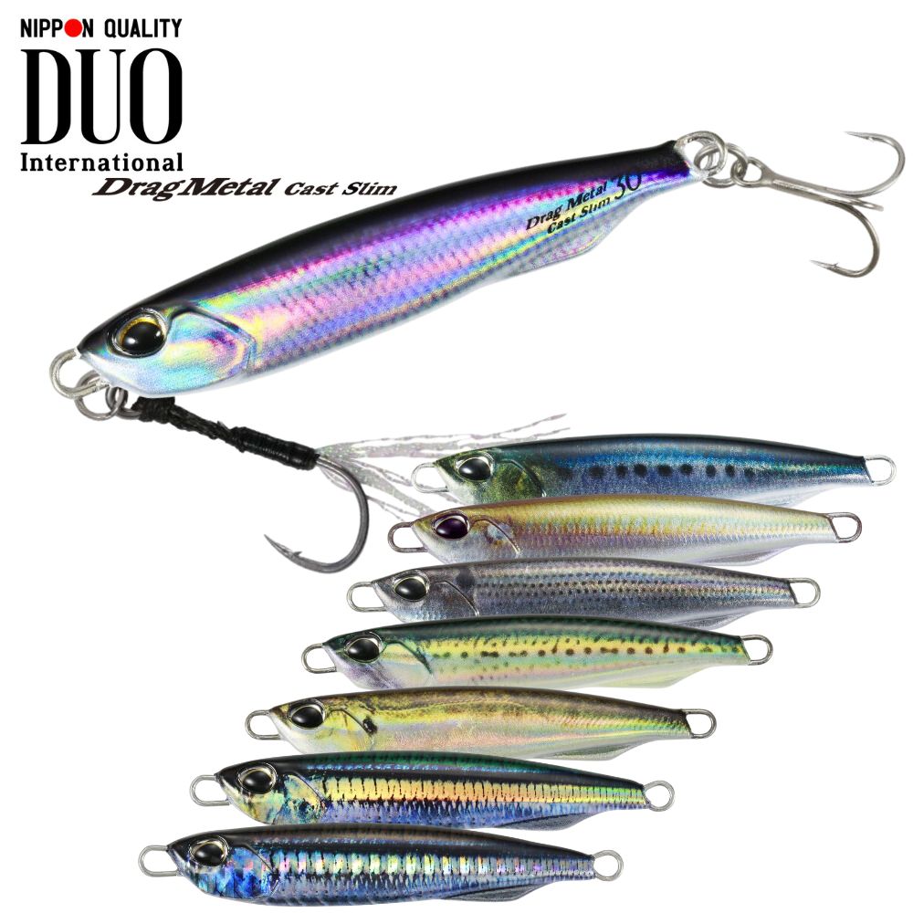 DUO INTERNATIONAL Saltwater Jigging Lure DRAG METAL CAST SLIM Live 30g