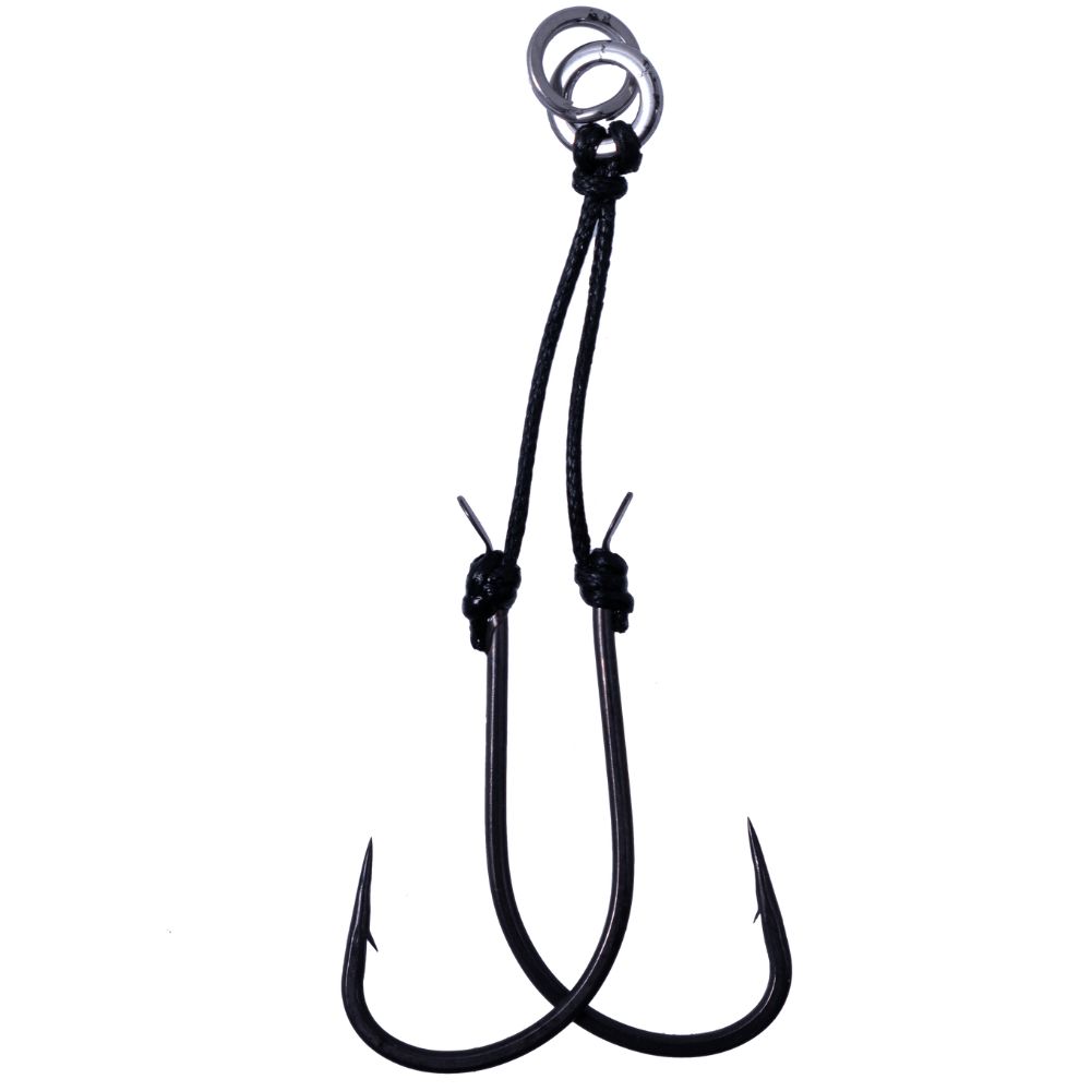 DUO Jigging Pre-Tied Double Assist Hooks Drag Metal HAYAGAKE Long/Front - Image 2