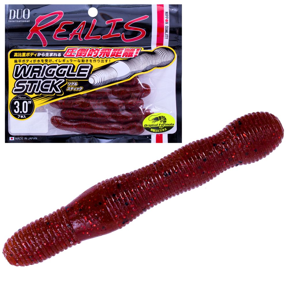 DUO Realis Bass Fishing Scented Soft Bait Worm Lure WRIGGLE STICK 3.0 - Image 9