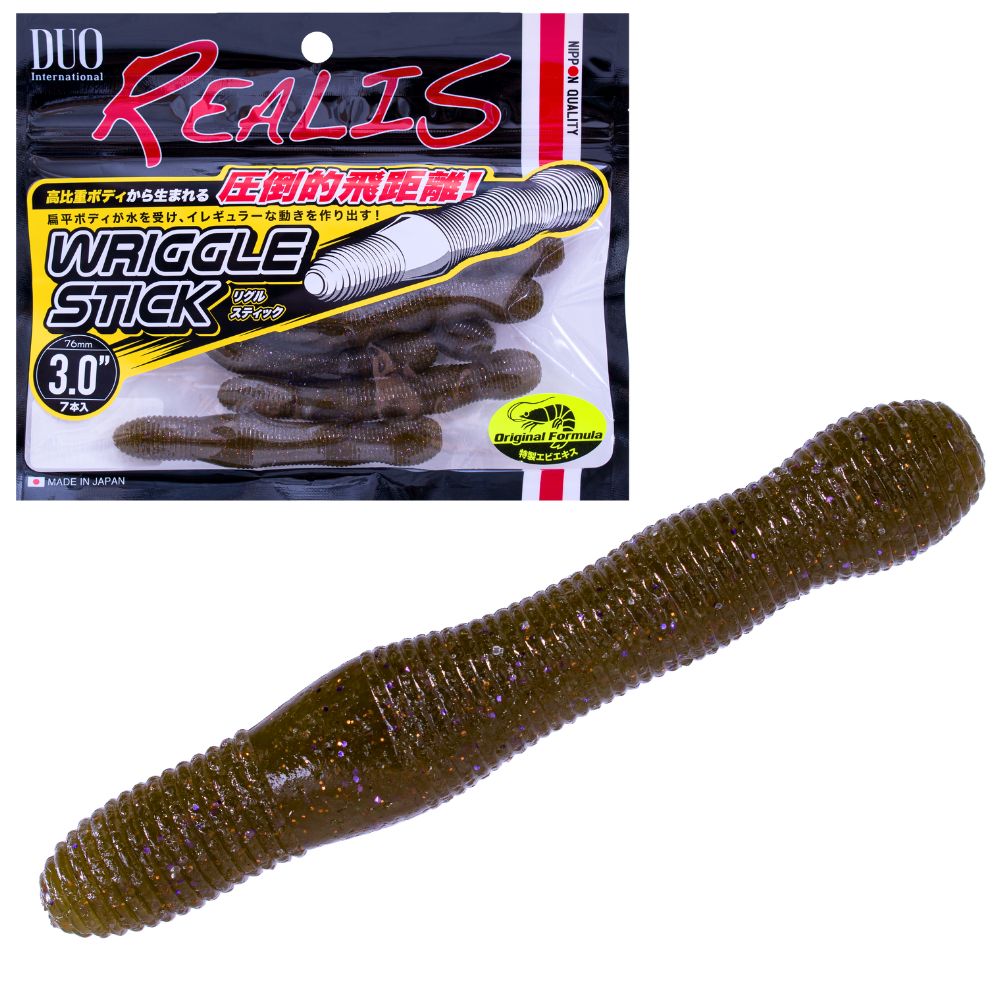 DUO Realis Bass Fishing Scented Soft Bait Worm Lure WRIGGLE STICK 3.0 - Image 11