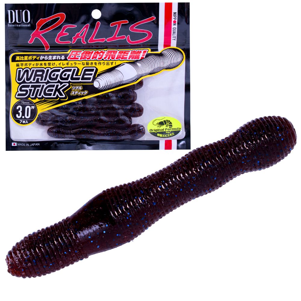 DUO Realis Bass Fishing Scented Soft Bait Worm Lure WRIGGLE STICK 3.0 - Image 12