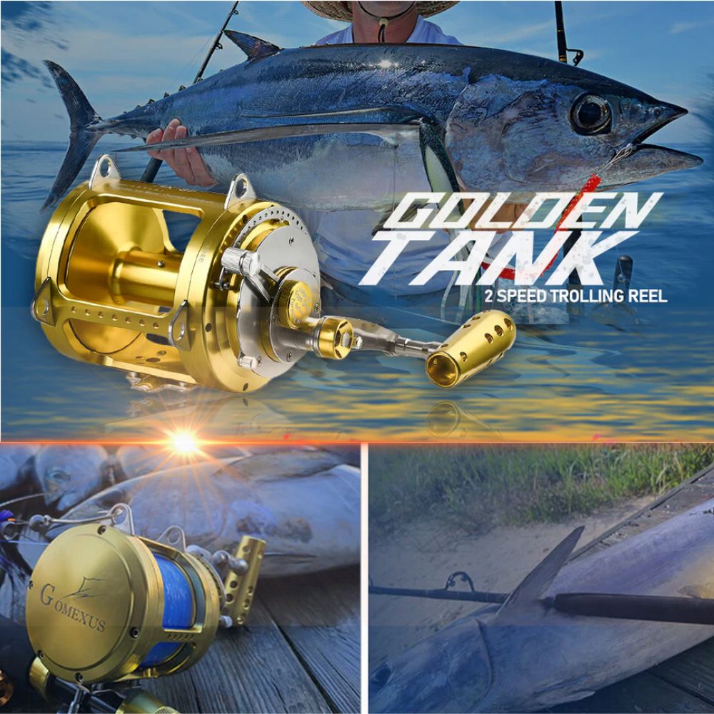 GOMEXUS Offshore Fishing Conventional 2-Speed Reel 30W-HX30-GD - Image 11
